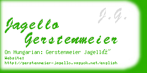 jagello gerstenmeier business card